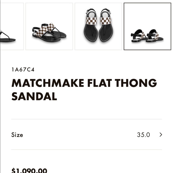 ‼️SOLD‼️ Louis Vuitton matchmake sandal - Picture 3 of 8